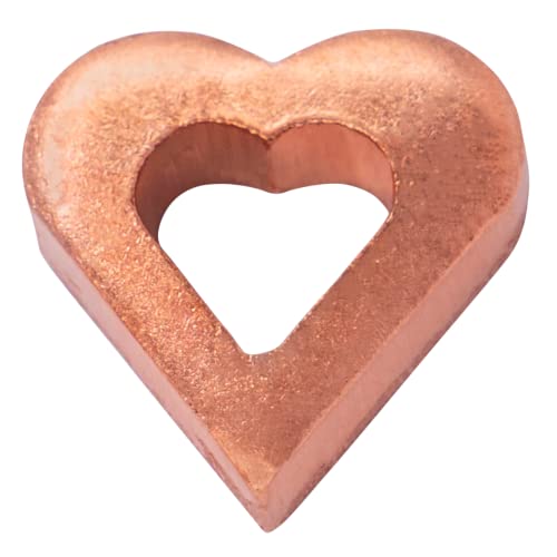 Flower Food Alternative for Fresh Cut Flowers. Copper Charm Keeps Flower Water Clean and Clear. Just Place it in the Vase, Reusable (1) - color: Heart, size: Pack of 1