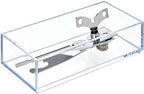 IDesign Decorative Countertop Vanity Tray Organizer for Bathroom, Bedroom, Closet, Entryway, The Clarity Collection – 4” x 8” x 2”, Clear, Small - size: Small