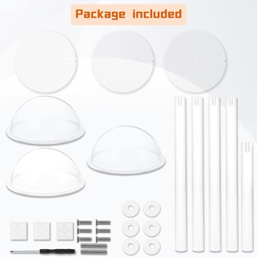 Acrylic Hat Stands for Display, 3 Sets 8" 13" 16" Adjustable Height Baseball Cap Holder, Durable Cowboy Hat Rack Stand, Wig Holder Display Stands for Vendors Retail Salons Home Closet - size: Fixed 8"/13"/16" - 3 Pack