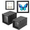 Linkstyle 10PCS 3D Floating Frame Display Stand, Challenge Coins Display Holder Case, Jewelry Specimen Medallions Storage Box Suspension Frame - size: 3.5×3.5in, 2.7×2.7in