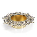 ASVP Shop Single Crystal Tealight Candle Holders - Rose Gold, 8.5cm - color: Gold