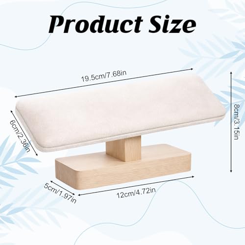 Watch Stand, Wooden T-Bar Velvet Bracelet Holder Jewelry Organizer Jewelry Organizer Holder for Home Use Retail Display, Space Saving Bangle Pendants Tower Rack