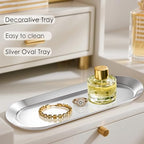 Stainless Steel Perfume Tray, Silver, 12" - 2 Pack - color: Silver, size: 12"