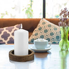 Stonebriar Unscented White Tall Pillar Candles, 65 Hour Burning Candle Pillars, Perfect for Decor, Weddings, Emergencies 3" X 6", 6 count - size: 3" x 6", style: Pack of 6