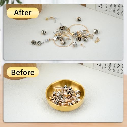 Ring Holder, Jewelry Tray, Gold Small Jewelry Dish for Women and Men, Valentines Day Gifts Trinket Holder