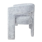 Jofran Gwen Modern Luxury Jacquard Fabric Upholstered Hallway Bedroom Sculpture Bench, 49" W X 22" D X 29.5" H, Blue - color: Blue