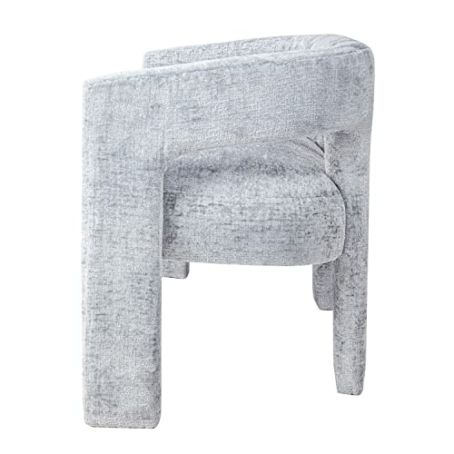 Jofran Gwen Modern Luxury Jacquard Fabric Upholstered Hallway Bedroom Sculpture Bench, 49" W X 22" D X 29.5" H, Blue - color: Blue