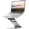 Nulaxy Laptop Stand, Ergonomic Sit to Stand Laptop Holder Convertor, Adjustable Height from 2.1" to 13.8", Supports up to 22lbs, Compatible with MacBook, All Laptops Tablets 11-17" - Silver - color: C-Silver