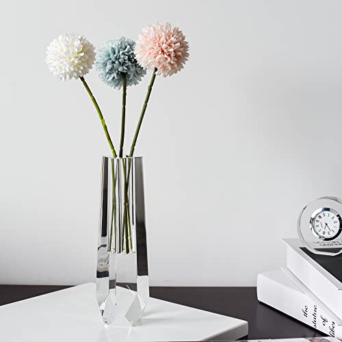 kitCom Series Crystal Vase, Flower Vase, Suitable for Home Decor, Wedding or Gift - 8.3 Inch Luxury Crystal Flower Vase - size: 8.3×2×2 inches