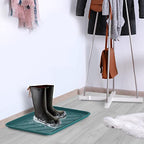 All Weather Boot Tray - Small Water Resistant Plastic Utility Shoe Mat for Indoor and Outdoor Use in All Seasons by Stalwart (Teal) - color: Teal