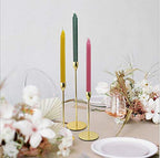 Set of 14 Beeswax Handmade Taper Candles, 9 Inch Smokeless Dripless Wax Candles, Beeswax Candle for Home Gift Ideas, Long Candle Sticks for Wedding,Dinner - color: 7Pair-Classical