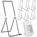 6 Pack Large Metal Book Stand for Display Adjustable Display Holder Easel Collector Stand for Home Office Back to School Books Frames Comic Plates Album CD Magazine (11.8 Inch) - size: 11.8 Inch