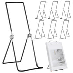 6 Pack Large Metal Book Stand for Display Adjustable Display Holder Easel Collector Stand for Home Office Back to School Books Frames Comic Plates Album CD Magazine (11.8 Inch) - size: 11.8 Inch