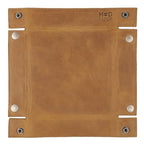 Hide & Drink, Leather Catchall Change Keys Coins Jewels Box Tray Big Storage, Handmade, Single Malt Mahogany - color: Single Malt Mahogany