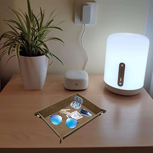 Valet Organizer - Catchall Tray for Jewelry, Wallets, Watches, Keys, Coins, Phones, Glasses - Perfect for Nightstand, Desk, Entryway - color: Gray