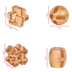 Brain Teaser Puzzle 20Pcs Unlock Interlock Game IQ Test Wooden Toy 3D Unlock Interlock Puzzle Magic Ball Brain Teaser Toy Puzzles for Adults