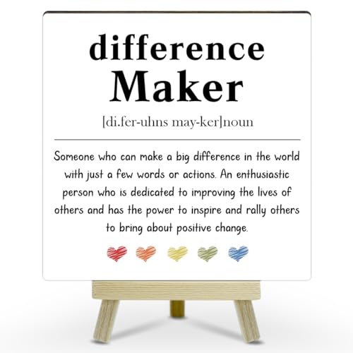Home Office Decor, Difference Maker Definition Desk Decor, Employee Appreciation Gifts, Admin Professionals Day Gift, Teacher Mentor Gifts (MP07) - color: MP07