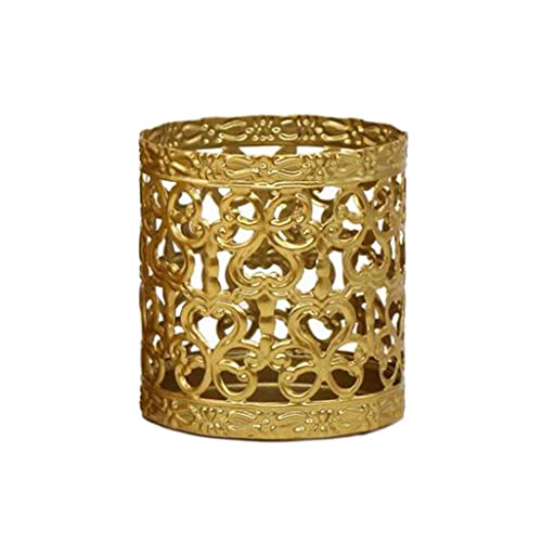 Metal Hollow Candle Holder, Decorative Mini Candlestick Holder, Tabletop Tealight Candle Stand Decoration for Wedding, Holiday, Home, Style3 - color: Style3