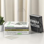 Acrylic Bookends 6 Pieces, Book Ends for Shelves, Clear Bookends for Shelves, Transparent Book Organizer for Desktop, Shlef Book Stopper for Home Office - style: 6 Pieces Acrylic Bookends