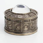 Veronese Design 2 3/4" Tall Eye of Providence Free Mason Trinket Box Cold Cast Resin Antique Bronze Finish Sculpture Gift