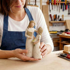 Teacher Gifts for Women, Teacher Appreciation Gifts, Gift for Teachers, Thank You Gifts for Teacher, Solid Resin Sculpture of Teacher and Student Figures, Includes a Greeting Card - Pale Yellow - color: Light Yellow