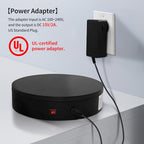 15.8In Remote Large Motorized electric turntable Rotating platform Photography Turntable Motorized lazy susan Base giratoria para for Photography,3D Scanner,Heavy duty display(Load Range:220~500lbs) - size: 15.8inch/Black/500Lbs Load