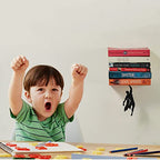 Artori Design Floating Bookshelf for Kids, Invisible Metal Book Shelf, Wall Decore Bookshelf for Book Lovers (Superhero) - size: Supershelf