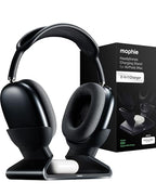 Mophie Max Dual Charging Stand for AirPods Max Headphones – Auto Sleep Mode, Premium Anti-Scratch Design, Magnetic USB-C for Effortless Alignment, Charges AirPods & Qi Devices