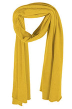 Love Cashmere Women's 100% Cashmere Wrap Scarf - hand made in Scotland RRP $350 - color: Yellow
