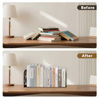 2pcs Book Ends for Shelves Butterfly Flower Metal Bookends Reading Decorative Book Stoppers Large Book End Black Used on Desk Office for Small Large Heavy Books - style: Butterfly with Flower