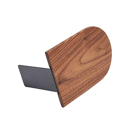 Pandapark Wood Bookends,Non-Skid Bookend for Shelves,Heavy Duty Bookends,Book Stand for Books/CDs,1 Pair - color: Black Walnut-b Plus
