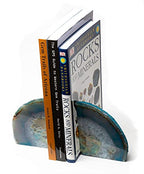 Agate Bookend Teal (2-3.5 lbs) - color: Teal, size: 2 - 3.5 lb