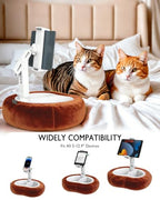 Miledi Tablet Pillow Stand, Compatible with 4.7"-12.9" Kindle, iPad, Phone/Tablet, 360° Rotating Phone Holder for Bed, Detachable Bowl, Reading and Relaxation on Bed (Terracotta) - color: Terracotta
