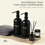 MaisoNovo Stone Soap Tray - Dish soap Dispenser for CounterTop - Bathroom Trays - color: Slate Stone Tray