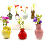 8 Pack Mini Ceramic Vase Magnets for Fridge, Cute Plant vase Fridge Magnets, Plant Vase for Refrigerator Decoration Kitchen Locker Kitchen Office