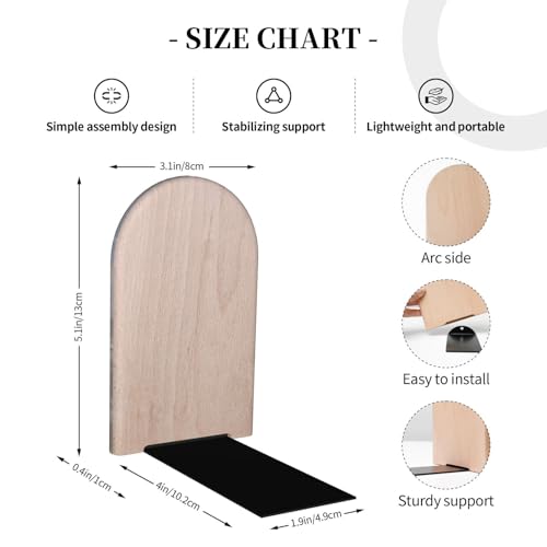 Lighthouse Seaside Sky L-Shaped Book Ends 1 Pair Wood Bookends Book End Supports for Heavy Book Shelf Holder Home Decorative - color: Lighthouse Seaside Sky