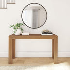 Plank+Beam Modern Solid Wood Console Table, 56 Inch, Sofa Table, Narrow Entryway Table for Hallway, Behind the Couch, Living Room, Foyer, Easy Assembly, Pecan - color: Pecan, size: 56 Inch