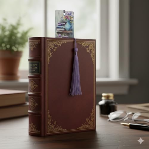 Colorful Art Flower Bookshelf Bookmark - Romantic Artsy Vibe Bookmarks, Perfect Reading Gift for Book Lovers, Bookworms and Friends (4PC Flower) - style: 4PC Flower