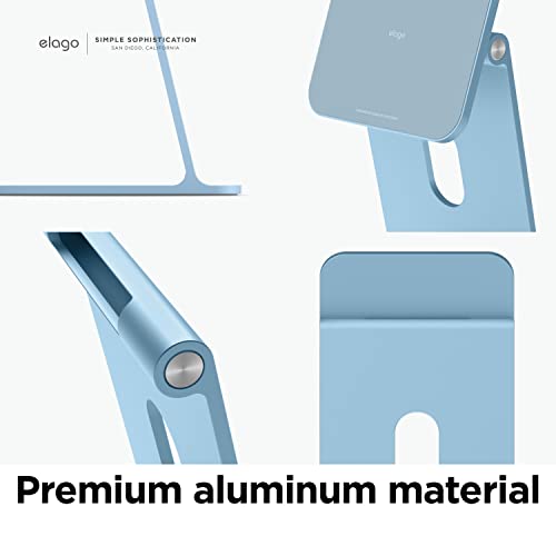 elago Premium iPad Magnetic Stand Designed for iPad Pro 12.9"(5th, 4th Gen), 11"(3rd, 2nd Gen), Air 10.9"(5th, 4th Gen), Mini 8.3"(6th Gen, A17 Pro), 10.9"(10th Gen) [Light Blue] - color: Light Blue