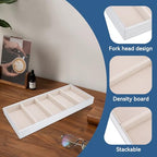 Velvet Glasses Box Tray, Stackable Glasses Display Tray Jewelry Organizer Trays for Glasses and Watch Holder Organizer Tray(Grey) - color: Grey