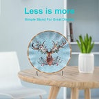 Boloyo 60-Degree Angle Acrylic Plate Display Stand , 4.5 Inch 5PC Clear Acrylic Display Holder Easel Base for Home Office Kitchen School Art Display - color: 60-Degree Angle, size: 4.5 inch(5PC)
