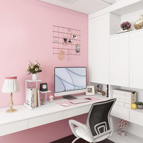 ELITEROO Desk Shelf, Wood Small Bookshelf Desktop Shelves and Organizer, Freestanding 3 Tier Storage Display Stand Home Office Decor for Books Plants Toys, White - color: White