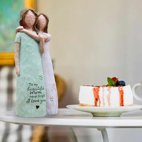 Gifts for Mom, Birthday Gifts for Mom from Daughter, Sculpted Hand-Painted Figurine (Green) - color: Green