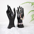 Framendino, Female Mannequin Hand Jewelry Display Holder Stand for Bracelet Necklace Ring Plastic (Black, 2 Pack) - color: Black, size: 2 Pack