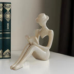 Resin Abstract Sculptures, Minimalist Nordic Home Decor, Wedding Gift Ideas, Available in Beige and Gray