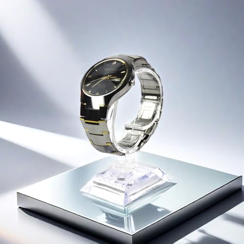 2 PCS Clear Watch Display Stand Wrist Jewelry Bracelet Display Stands Rack Shop Showcase Holder Stretchie Bangle Bracelet Display Stand