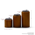 Solid Wood Ring Display Stand 3 Piece Cylindrical Microfiber Ring Holder Wooden Jewelry Display Holders Showcase Display (Gray) - color: Grey