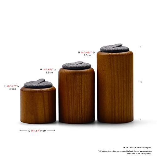 Solid Wood Ring Display Stand 3 Piece Cylindrical Microfiber Ring Holder Wooden Jewelry Display Holders Showcase Display (Gray) - color: Grey