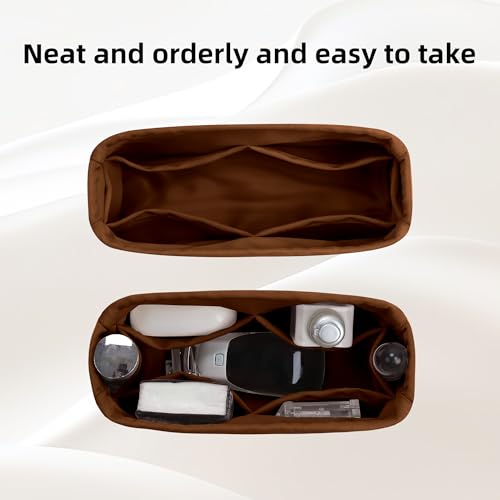 DGAZ Bag Organizer Insert For Kelly pochette/mini II /20/25/28/32/35/40/42/45 Bags, Silk Purse Organizer, Simplicity Handbag & Tote Organizer(Gold,KL25 Sellier) - color: Gold, size: KL25 Sellier