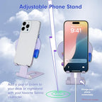 Sonix Character Phone Stand | Adjustable Cell Phone Holder, Desk Stand, Dock | Care Bears x Sesame Street Purple | Share Bear & Cookie Monster - color: Share Bear & Cookie Monster